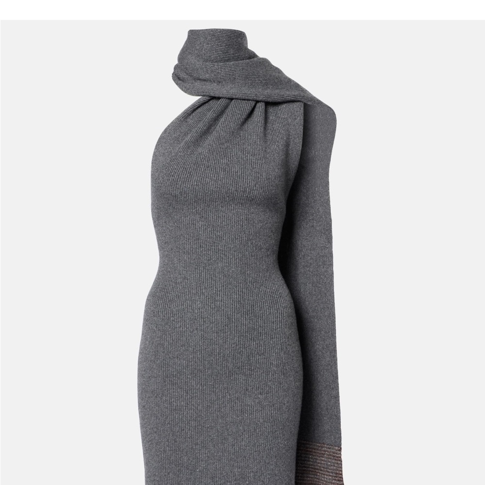 NWT Etro Charcoal Knit Dress with Paisley Detail Sold Out